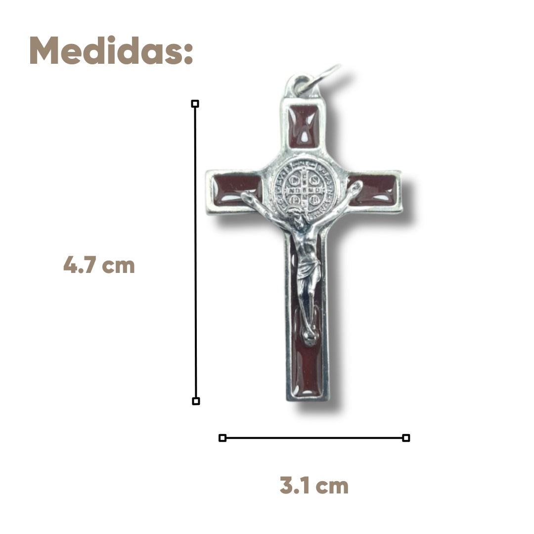 cruz-de-san-benito-de-metal-mediano-marron-medida
