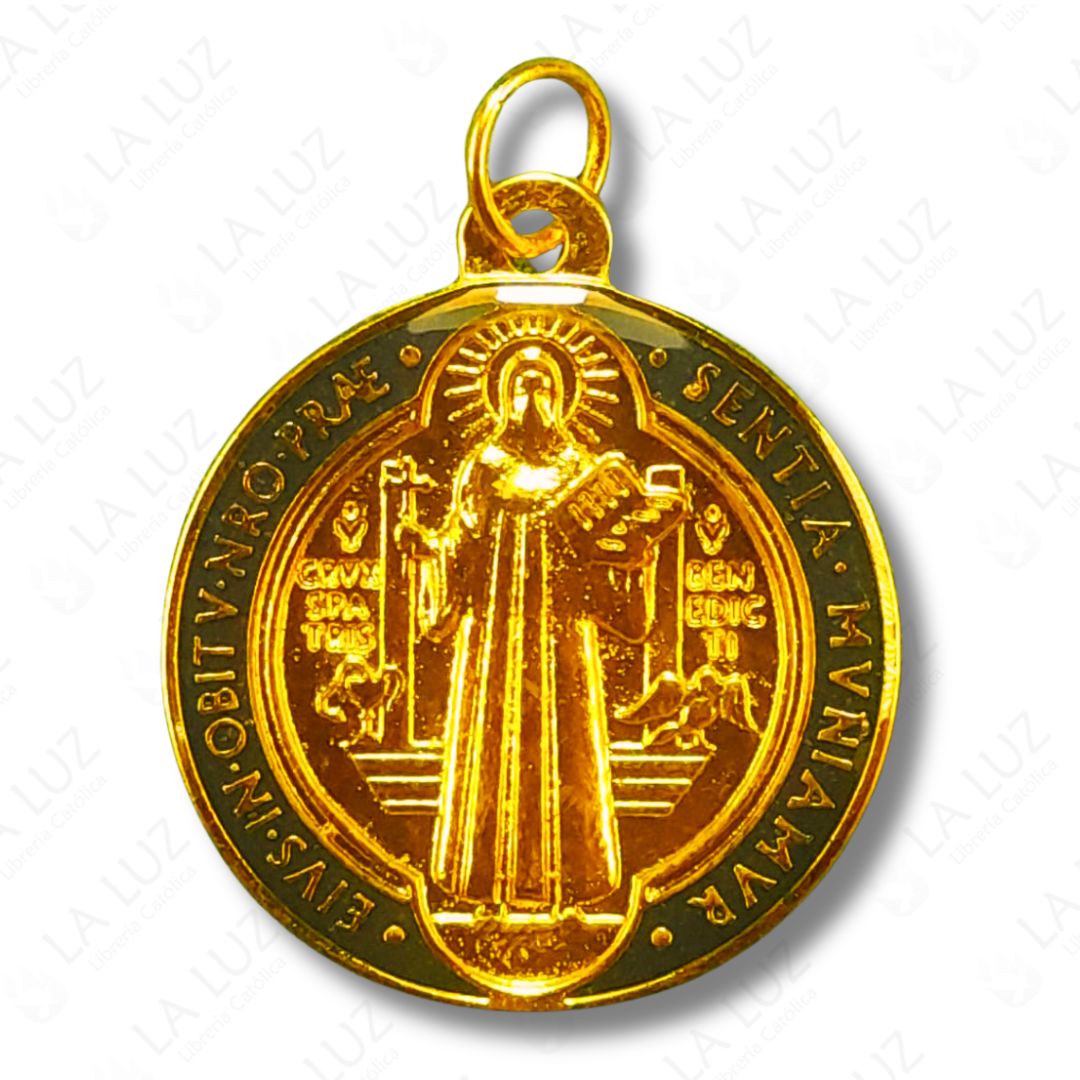 medalla-de-san-benito-resinado-dorado-azul-rojo