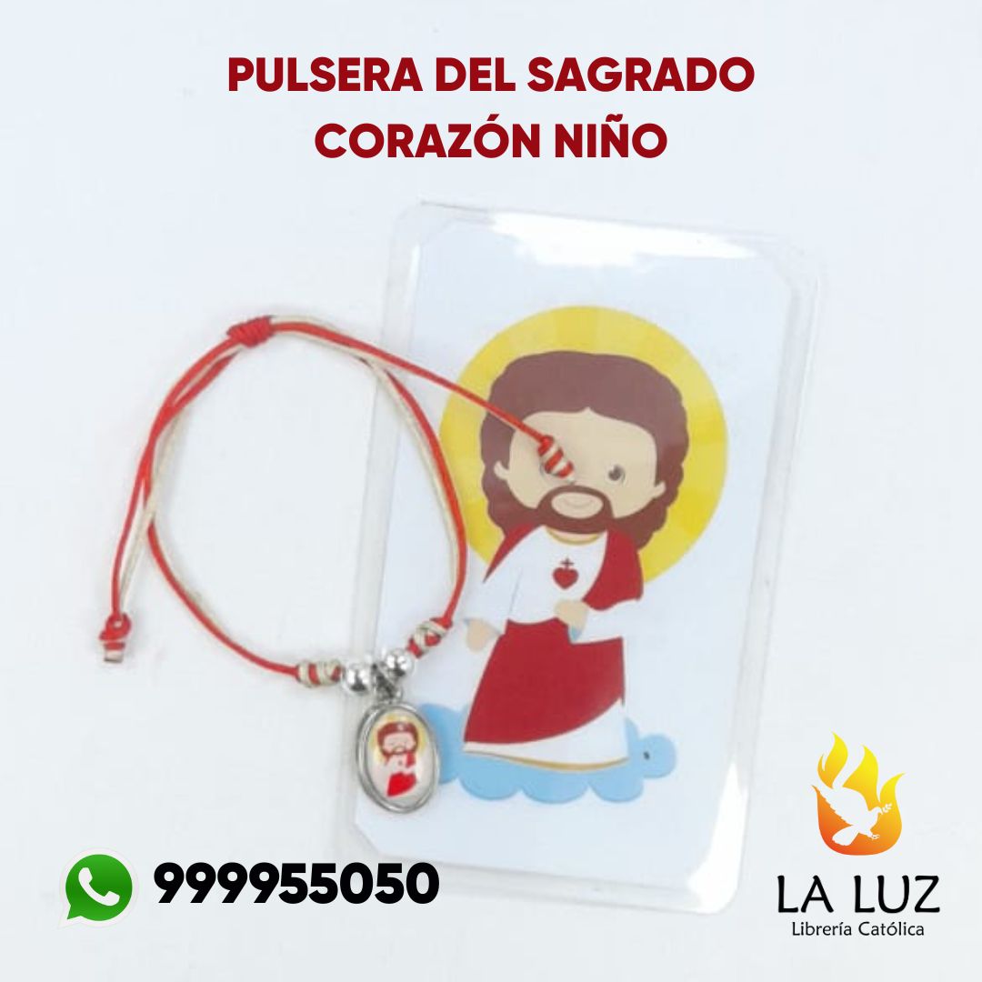 pulsera-de-hilo-del-sagrado-corazon-niños