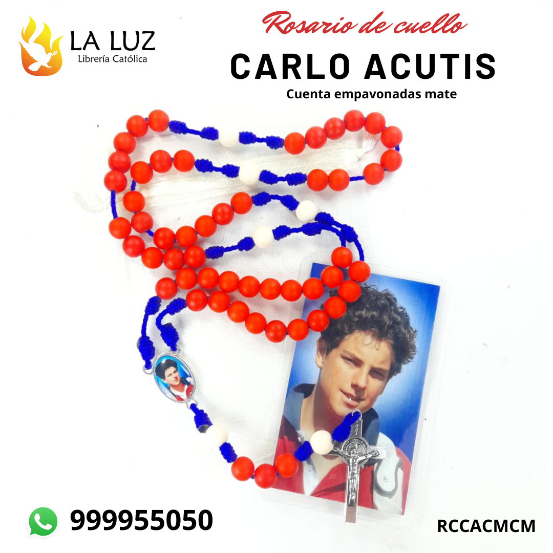 rosario_de cuello_de_carlo_acutis_cuentas_empavonadas_cruz _de_metal