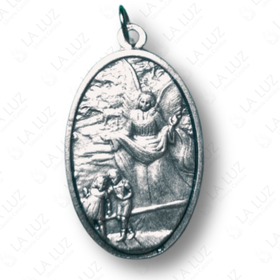 medalla-angel de-la guarda-doble-cara-san-miguel-arcangel