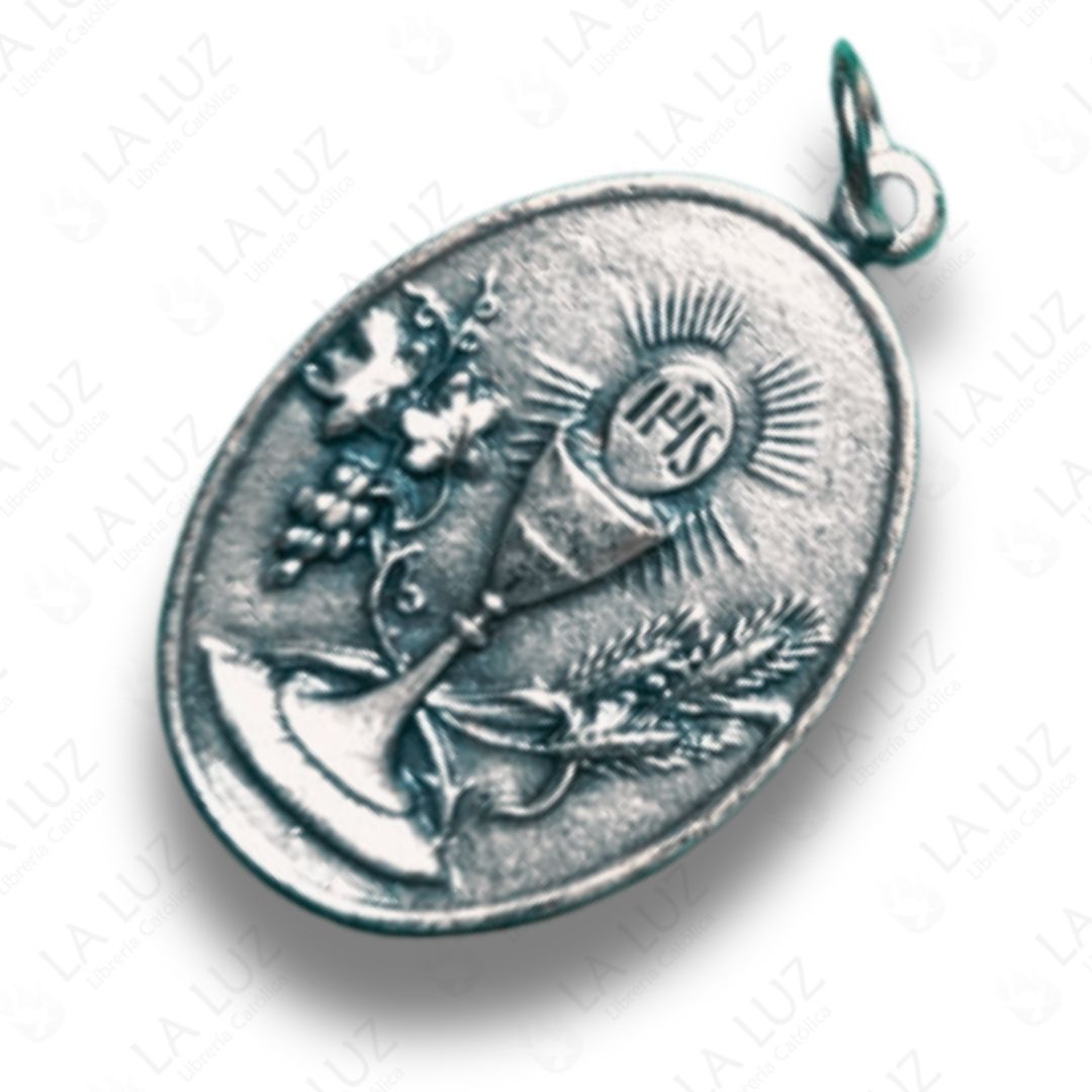 medalla-primera-comunion-metal-plateado-ovalado-adelante
